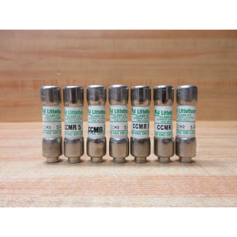 Littelfuse CCMR-5 Fuse Cross Ref 486K46, CCMR005 (Pack of 7) - New No Box