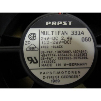 Papst 3314 Multifan 24VDC 2.4W - Used