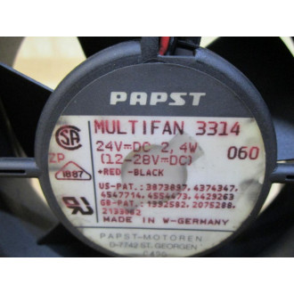 Papst 3314 Multifan 24VDC 2.4W - Used