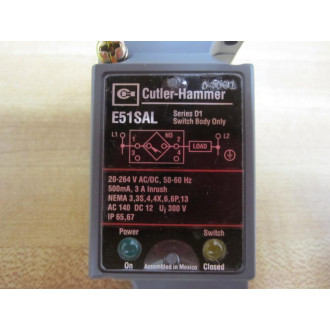 Cutler Hammer E51SAL Eaton Limit Switch Body Series D1