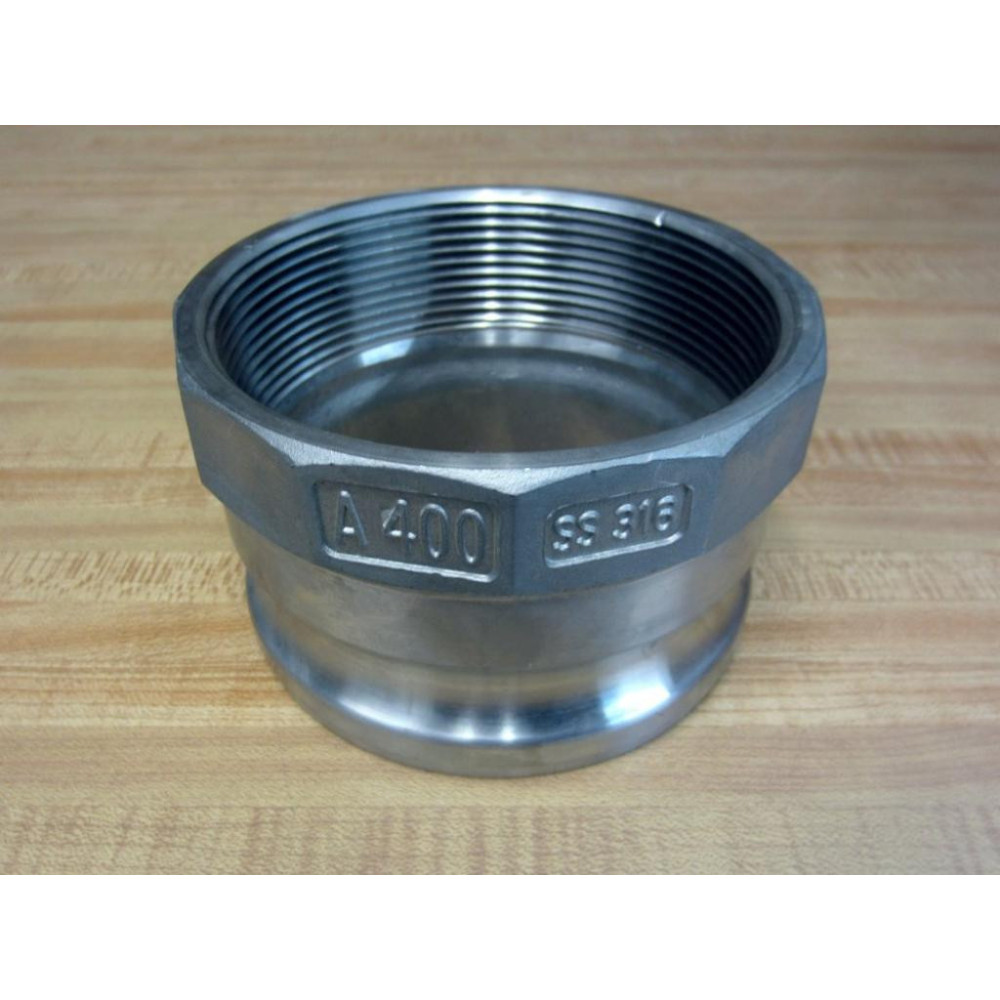 A 400 4" SS316 Coupler A400 - New No Box