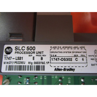 Allen Bradley 1747-L531 Module 1747L531 Ser E Rev 8 No Key No Door - Used