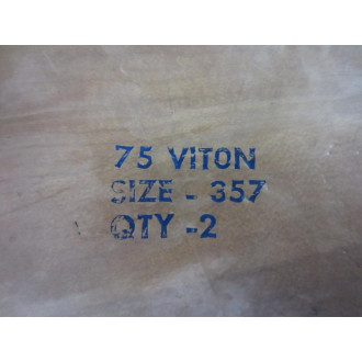 75 VITON 357 75VITON357 O-Ring Size 357 (Pack of 2)