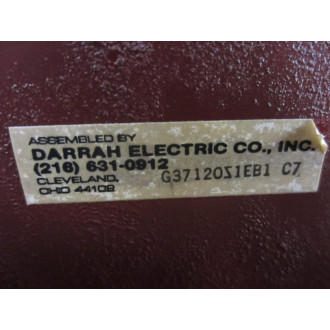Darrah Electric G37120Z1EB1 C7 G37120Z1EB1C7 Rectifier - Used