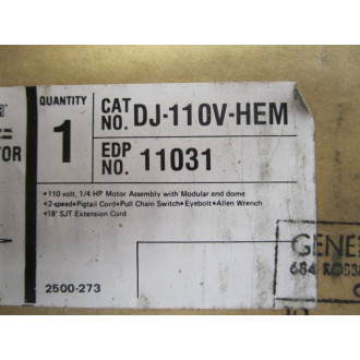 Airmaster DJ-110V-HEMC DJ110VHEMC Air Circulator Motor Assembly