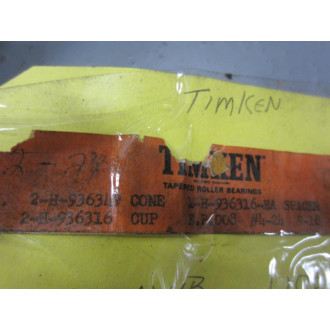 Timken 1-H-936316 Tapered Roller Bearing Spacer Assy 1H936316 - New No Box