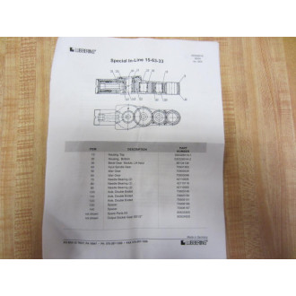 Lubbering 89633304 15-63-33 Geared Offset Head - New No Box