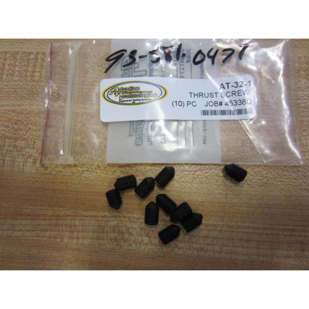 Adaptive AT-32-1 AT321 AT 32 1 Thrust Screw (Pack of 10)