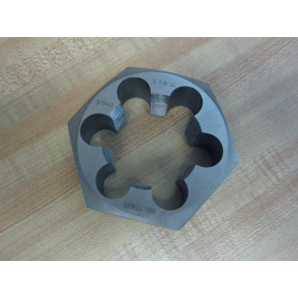 Widell 579449 Hex Threading Die 1-78-12 - New No Box