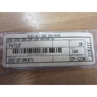 ZNR ERZ-CF1MK471 ERZCF1MK471 P471ZF FK471 17 Sur Absorb BK (Pack of 10)