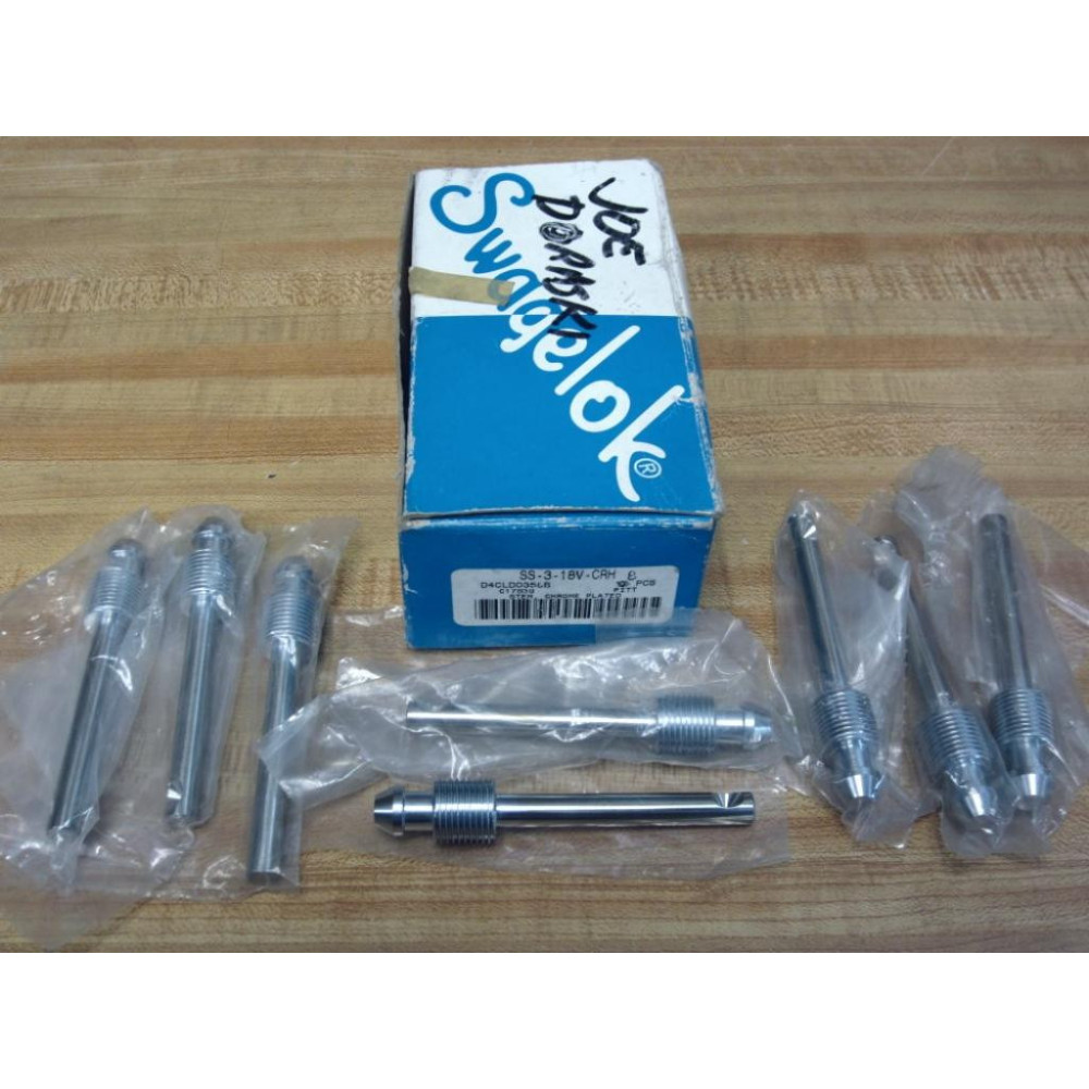 Swagelock SS-3-18V-CRH Chrome Plated Stem SS318VCRH (Pack of 8)