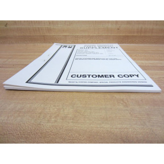 Hyster E100XL2S Special Products Parts Manual Customer Copy Hy-E100XL2S - Used