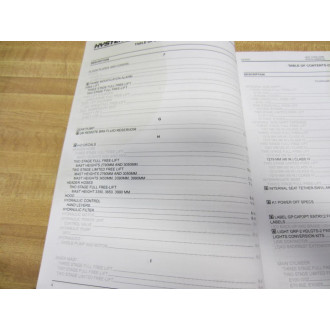 Hyster E100ZS Parts Manual (D098) 2005 Customer Edition Hy-E100ZS - Used