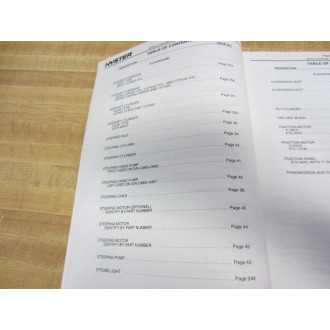 Hyster E70-80-100-120XL Hy-E7080100120XL Parts Manual - New No Box