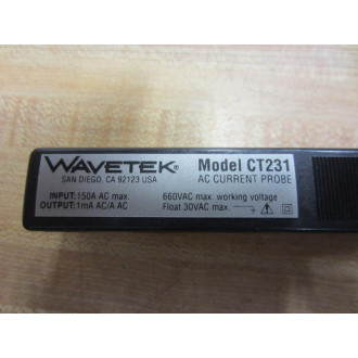 Wavetek CT231 AC Current Probe 150A AC Max - New No Box