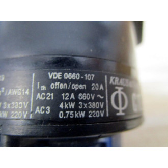 Kraus And Naimer C12 Selector Switch WO Key - Used