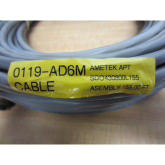 Ametek 0119-AD6M Cable 0119AD6M - Used