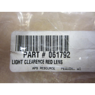 061792 Light Clearance Red Lens Oval - New No Box