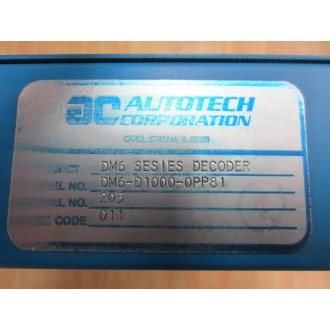 Autotech DM6-D1000-0PP81 DM6D10000PP81 Decoder - Used