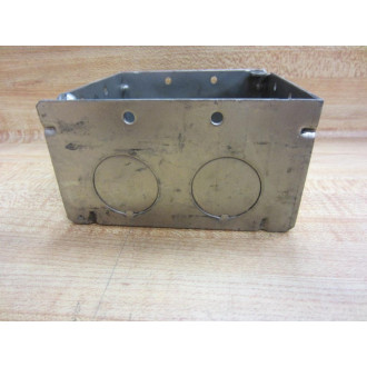 Raco 4" x 4" x 2-316" 4" X 4" X 2-316" Two Gang Outlet Box - New No Box