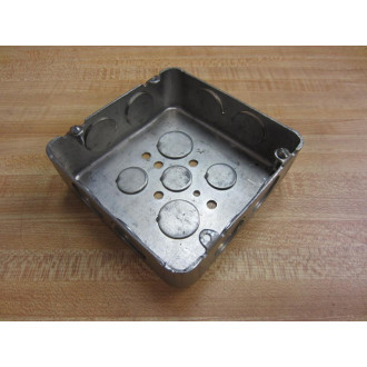 458 4-58 inch X 4-58 Inch X 1-58 Inch Two Gang Outlet Box - New No Box