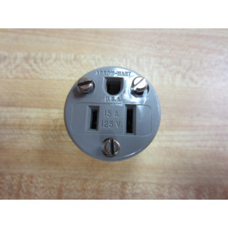 Arrow Hart 15A 125V Grey Receptacle - New No Box