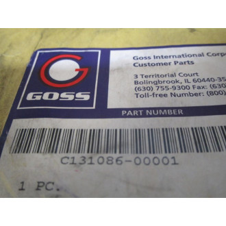 Goss C131086-00001 C13108600001 Bearing Accessory