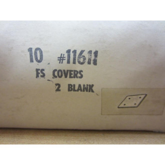 11611 2 Gang Blank FS Cover (Pack of 29) - New No Box