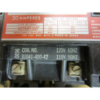 Square D 8903 SM011 8903SMO11 Lighting Contactor Series A - Used