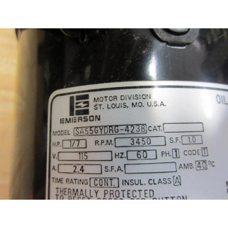 Emerson SA55GYDRG-4238 Motor SA55GYDRG4238 Tested - Used