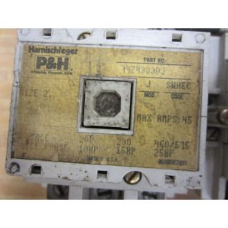 Harnischieger 7924303D2 Contactor Model J 45A - Used