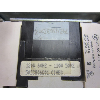 Westinghouse A211K20A Contactor Model J - Used