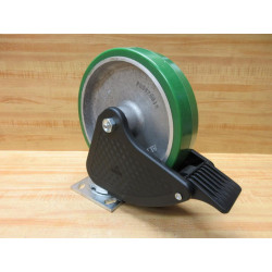 Albion PD0820019 Polyurethane Aluminum Wheel WBrake - New No Box