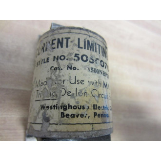 Bussmann 1500NBP20 Current Limiting Fuse 505C070H04 Tested - Used