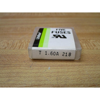 Littelfuse T 1.60A-218 Fuse T1.6AL250V, 021801.6 Fine Wire Element (Pack of 10)