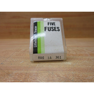 Littelfuse 8AG-1A Tracor Fuse 8AG1A 361 Fine Wire Element (Pack of 10)