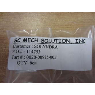 SC Mech Solution 0020-00985-005 002000985005 (Pack of 6)