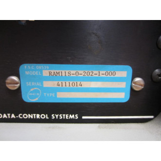 DCS RAM11S-0-202-1-000 RAM11S02021000 RAM-11 - Used