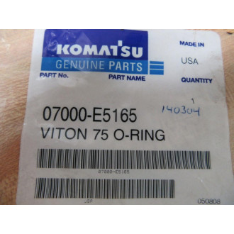 Komatsu 07000-E5165 Viton 75 O-Ring 07000E5165 (Pack of 3) - New No Box
