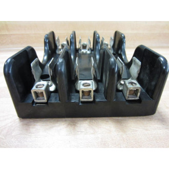Bussmann 1B0032-CU Fuse Block 3 Pole 30 Amp - Used