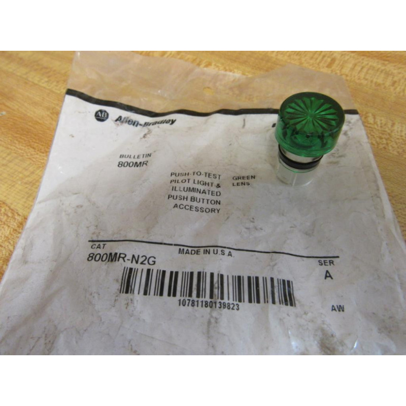 Allen Bradley 800MR-N2G Green Button 800MRN2G