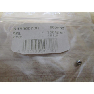 413000700-892203 Ball 3.500 G10 M2 DIN 5401