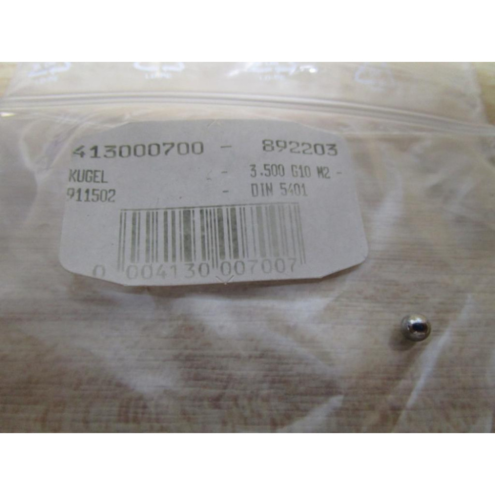 413000700-892203 Ball 3.500 G10 M2 DIN 5401