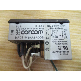 Corcom 6J4 F1881 AC Filter F1881 - Used