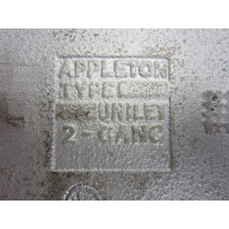 Appleton Cast Box 4-58" X 4-58" X 2" Unilet 2 Gang (Pack of 3) - Used