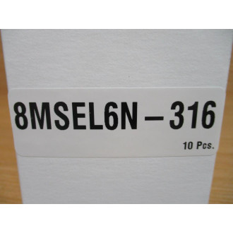 Parker 8MSEL6N-316 A-Lok 90° Compression Elbow (Pack of 10)