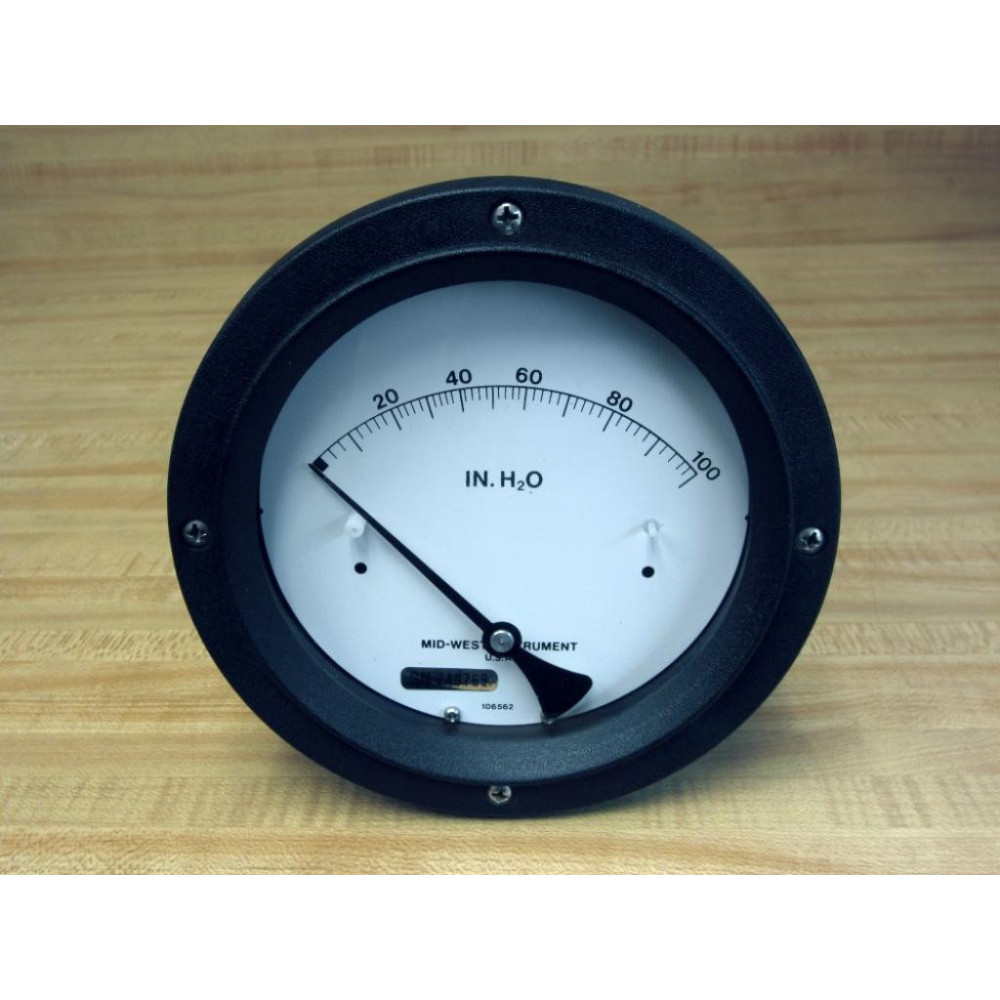 Mid-West Instrument 130AC-00-00 Pressure Gauge 130AC-00-OO - New No Box Mid-West Instrument 130AC-00-00 Pressure Gauge 130AC-00-OO - New No Box