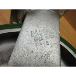 Albion PD0820019 Polyurethane Aluminum Wheel WSwivel Plate - New No Box