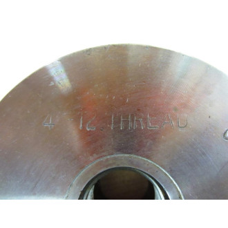 4"-12 412 Threaded Cap Thread ID 1 Inch - Used