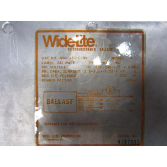 WideLite A2M-250-C-QV Flood Light Model A